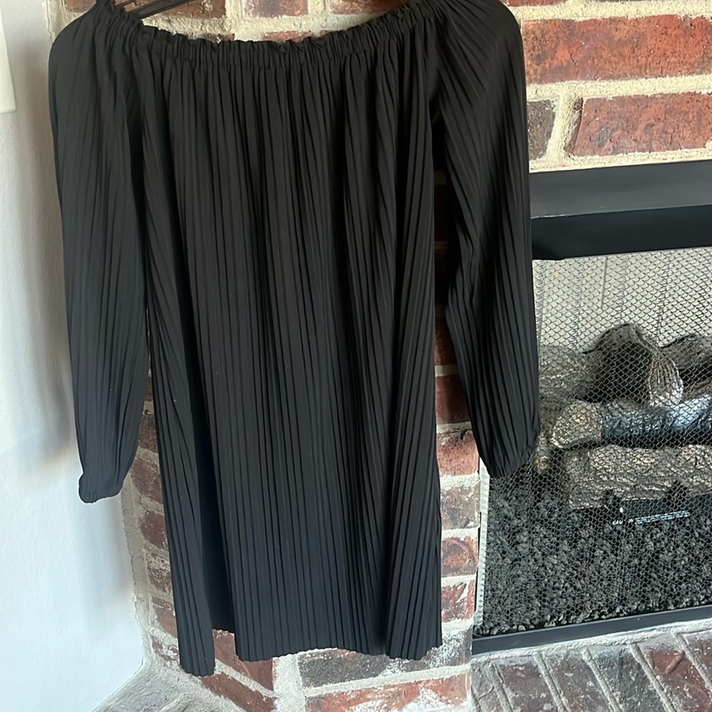 Adult small, ribbed black dress, can be worn off the shoulder